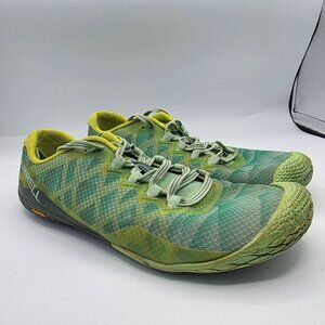 Merrell Barefoot Vapor Glove 3 Womens Size 7 Green Yellow Minimalist Shoes